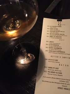 Ein Orange Wein, der nicht orange ist.