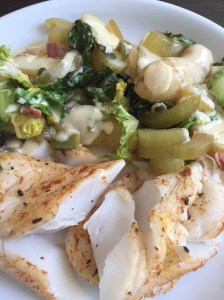 Mögen sich: Schmorgurke und Zander.